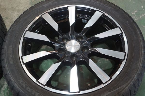 A 送料無料 4本セット ユーロテック 17 5H112 7J+50 ダンロップ ウィンターマックス WM02 235/45R17 VW パサート ヴァリアント イオス