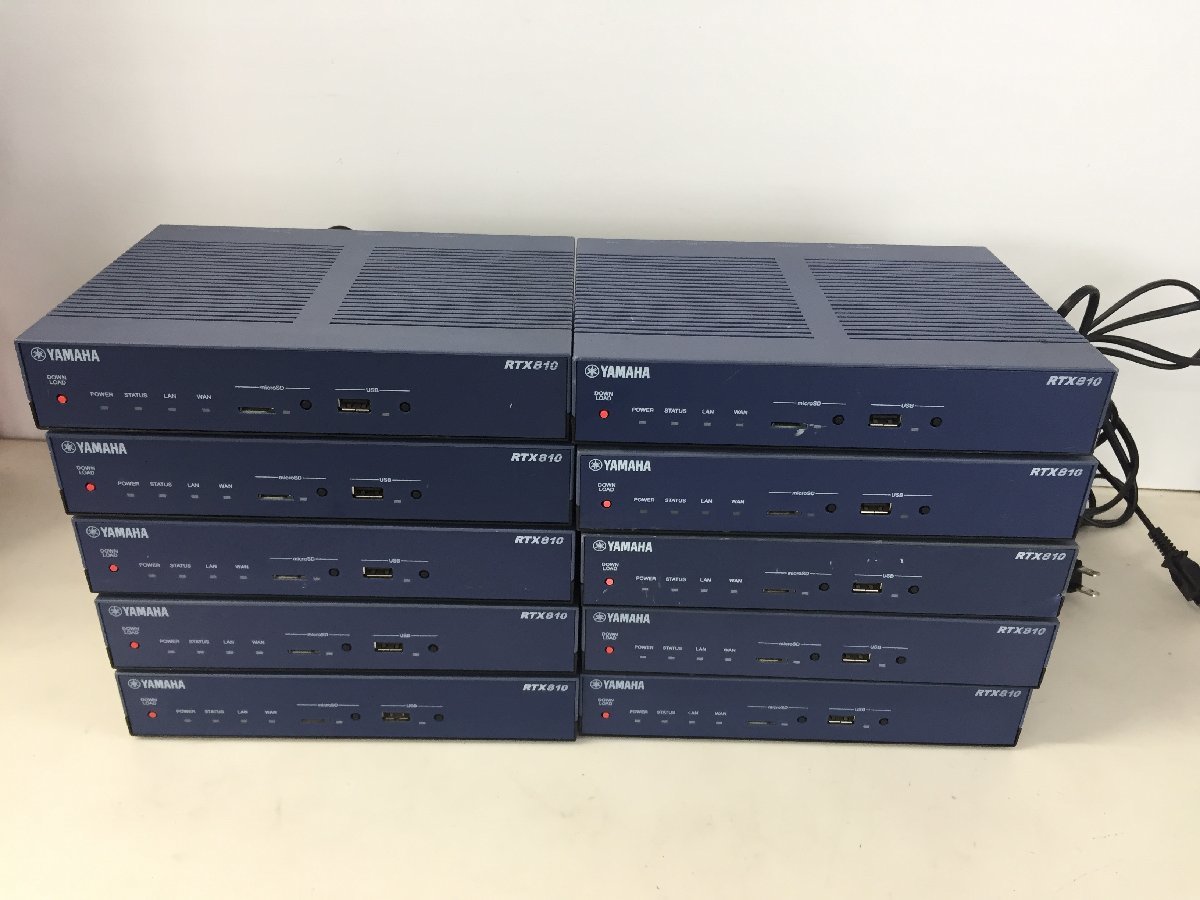 人気定番，SALE YAMAHA ギガアクセスVPNルーターRTX810 初期化済 10個セット 管２OF(ルーター)｜売買されたオークション情報、yahooの商品情報をアーカイブ公開 - オークファン ルーター