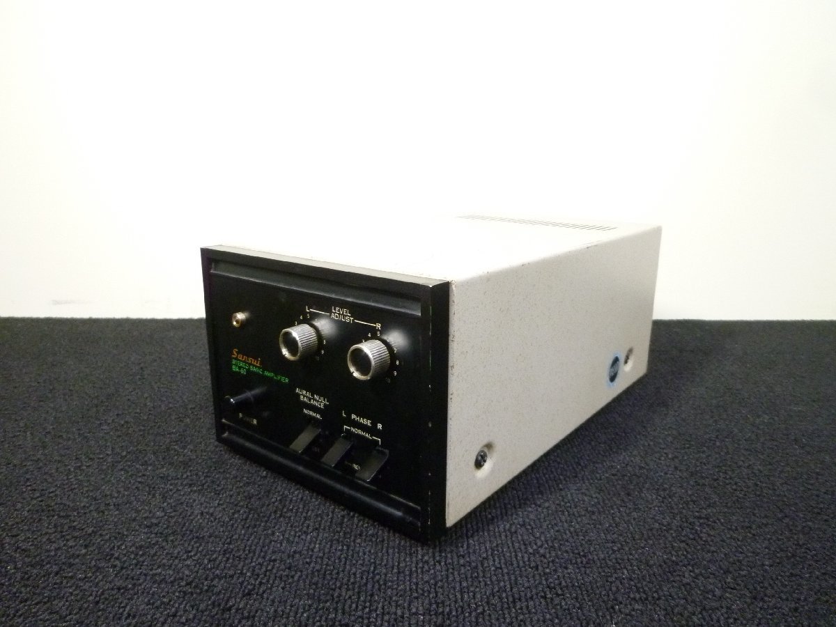Sansui BA-60 パワーアンプ & CD-5 チャンネルディバイダー