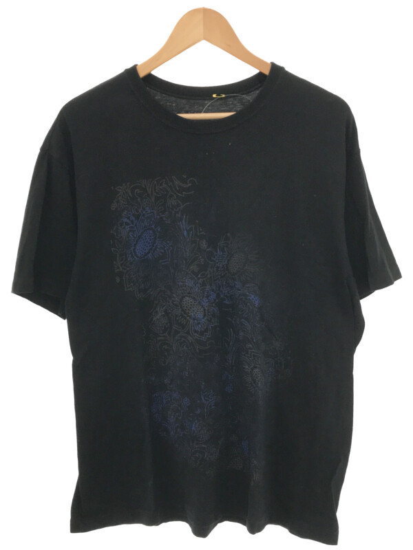 s'yte by Yohji Yamamoto サイト バイ ヨウジヤマモト フラワープリントTシャツ ブラック