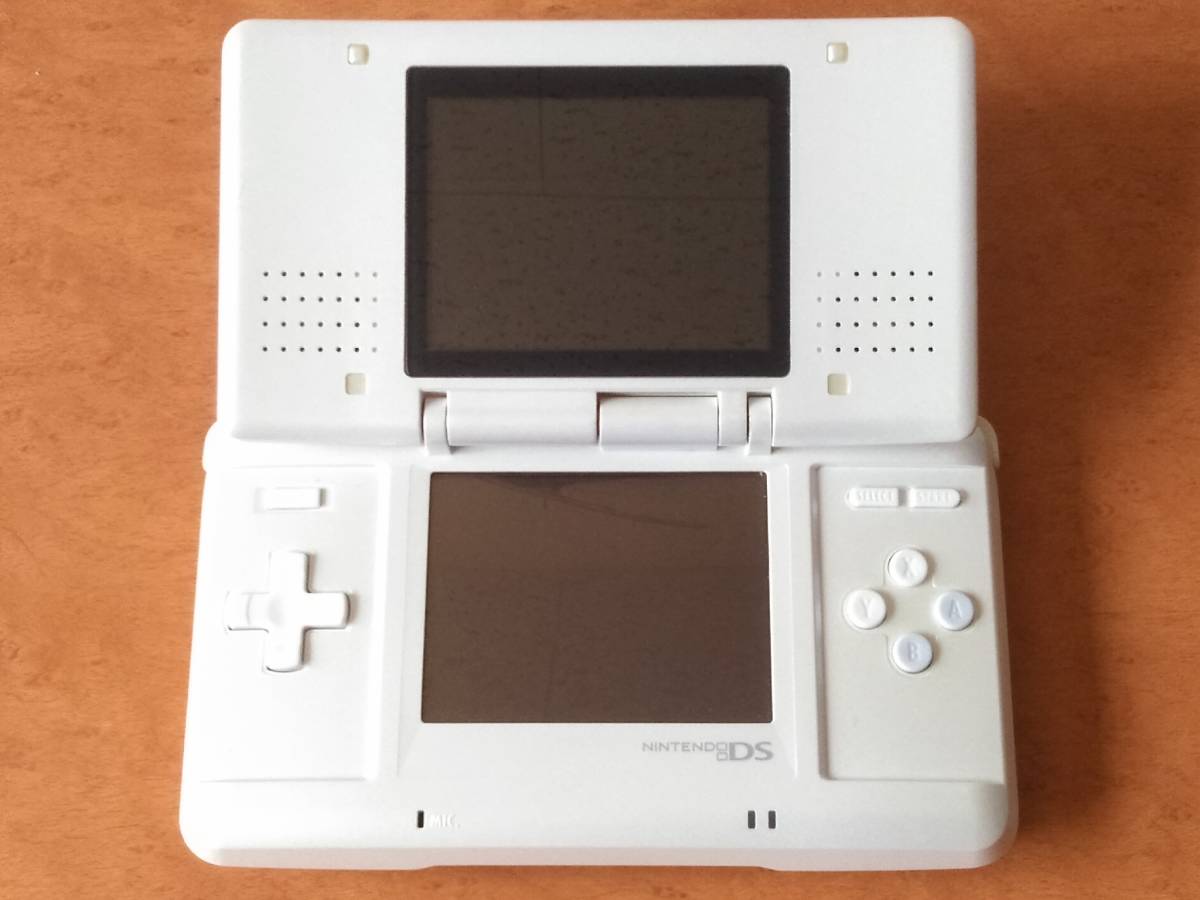 きれい目 初代DS ピュアホワイト 中古 動作確認済 液晶面ほぼ無傷 ペン 