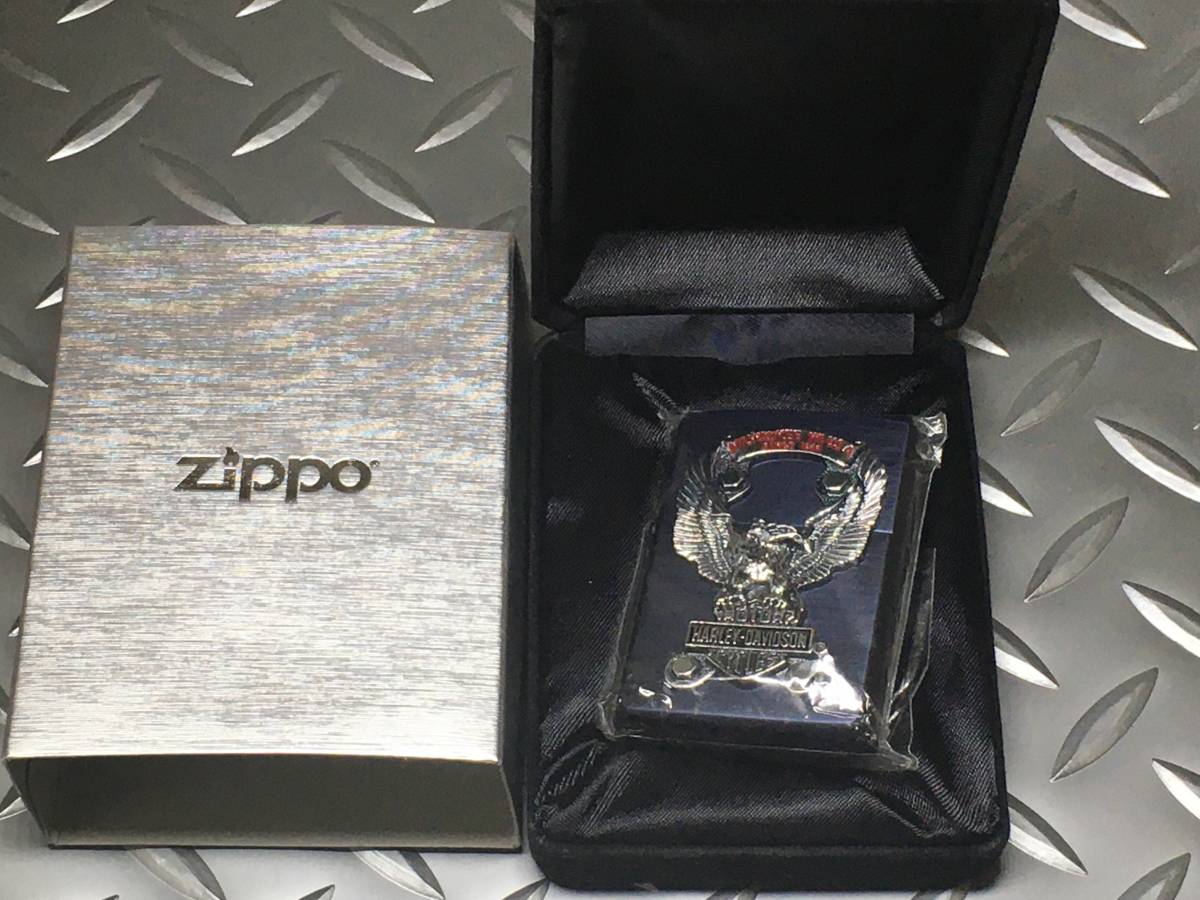 zippo 2001年製 ハーレーダビッドソン【バックルメタル】未着火品 