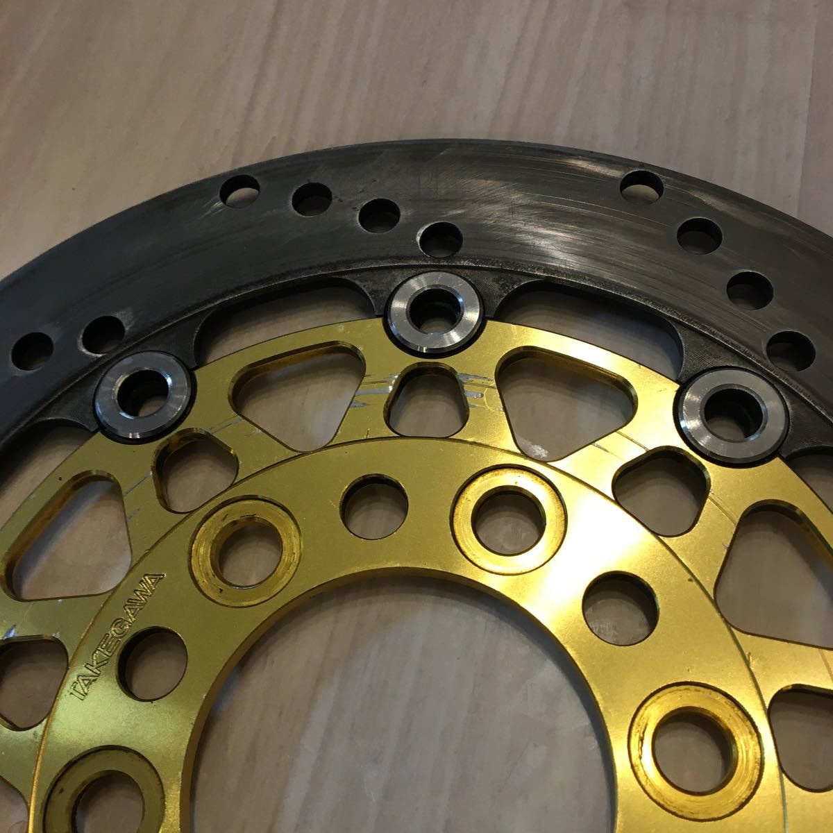 TAKEGAWA フロントディスクローター Φ220 nsr50 nsf100 TAKEGAWA