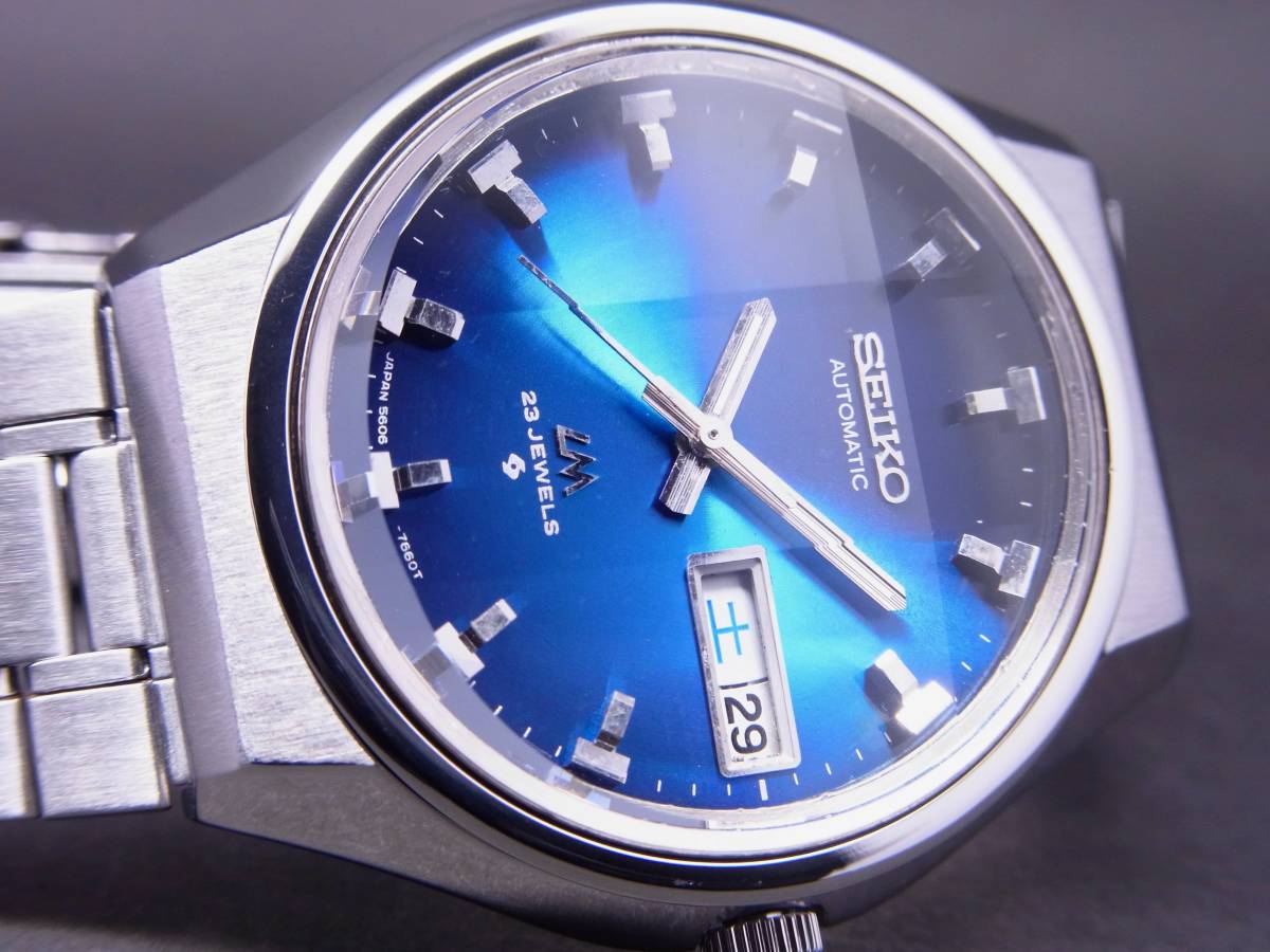 セイコー ロードマチック 23石 ブルー SEIKO 9面カットガラス仕様