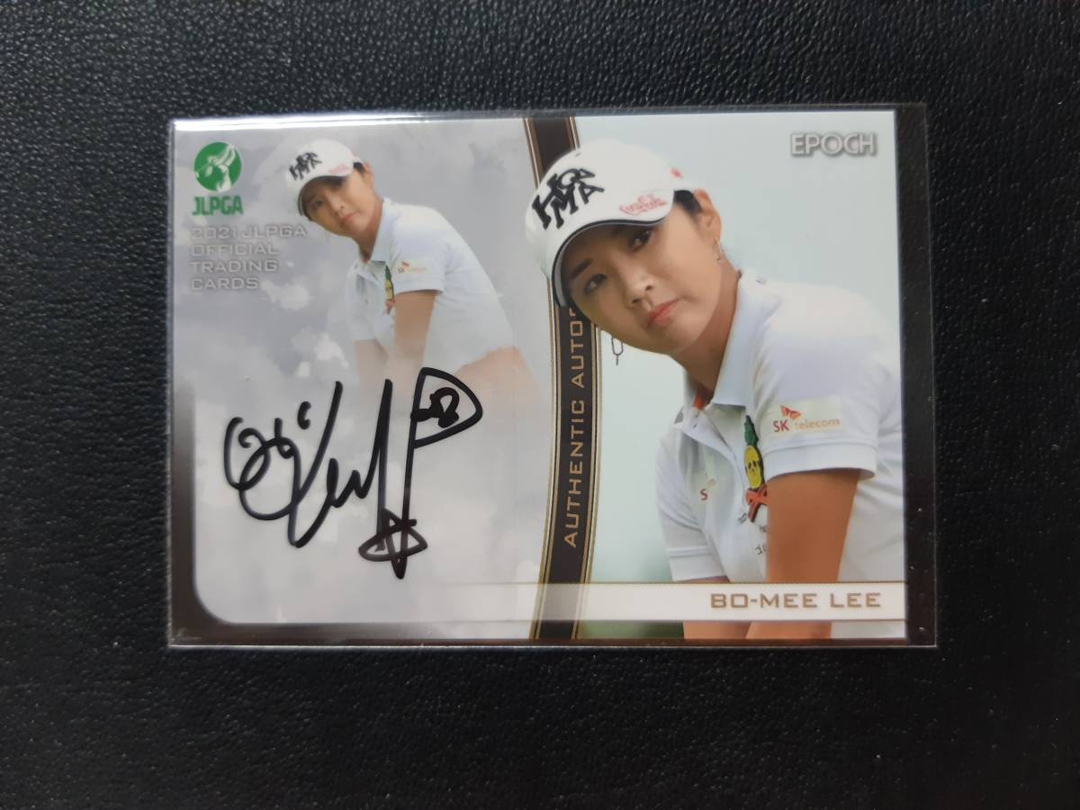 限定 イ・ボミ 直筆サインカード 2021 EPOCH エポック JLPGA 日本女子プロゴルフ 6/100 新品