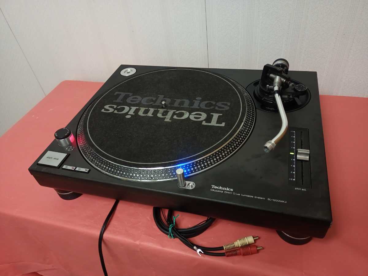 Technics SL-1200MK3 SL-1200 MK3 1台 Turntable DJ Black ターン 