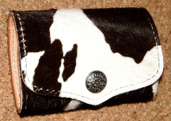 新品 ファニー FUNNY 高級 ヘアカーフ ヘアーカーフ 牛毛皮 小型 BOX コインケース 小銭入れ (白黒) 財布 ハラコ アンボーン コインパース