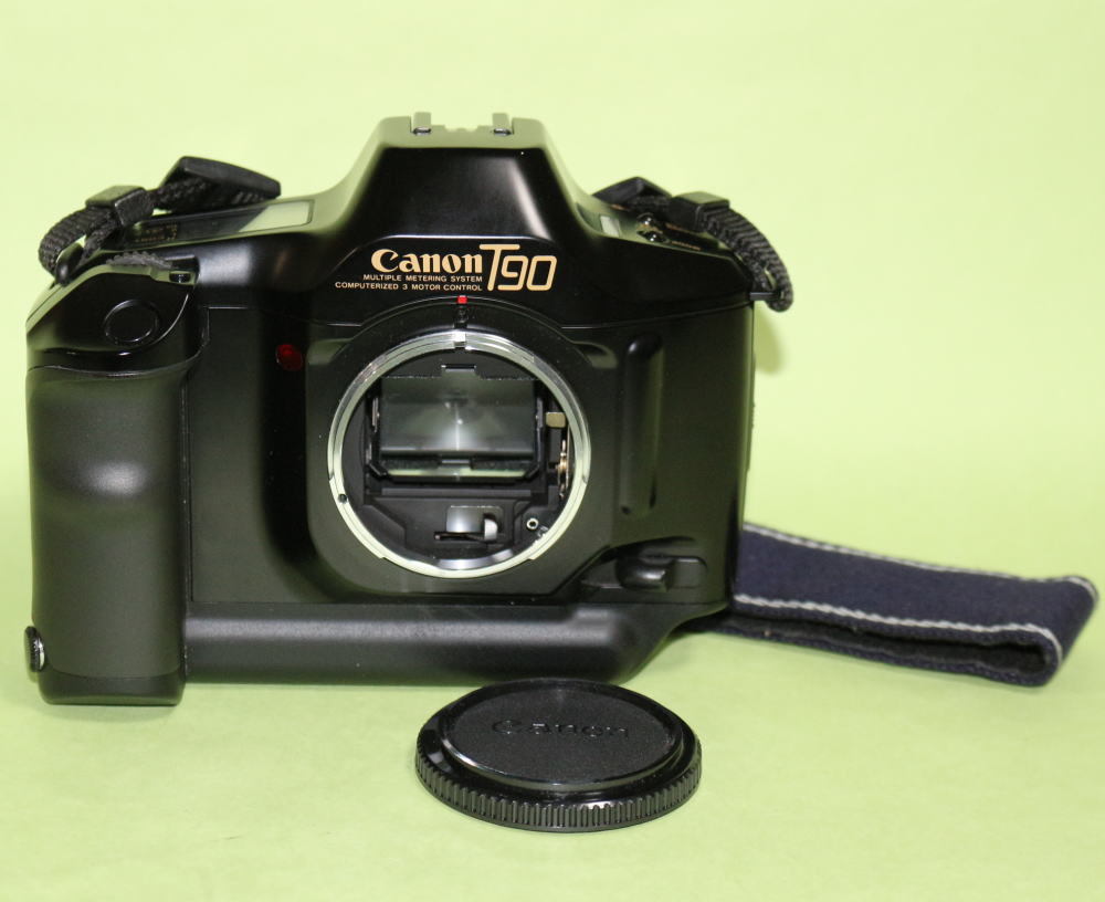 [878]Canon T90 ＋ FD50mm F1.4+専用レリース+ オリジナル取扱説明書付、T-90箱付 ★マイコレクションからの出品です。★超美品！ 50mm Canon FD &amp; F1.8 (その１