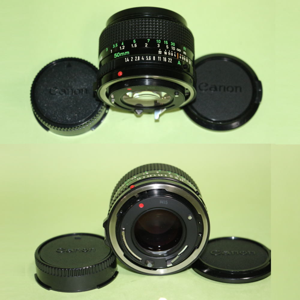 [878]Canon T90 ＋ FD50mm F1.4+専用レリース+ オリジナル取扱説明書付、T-90箱付 ★マイコレクションからの出品です。★超美品！ 50mm Canon FD &amp; F1.8 (その１