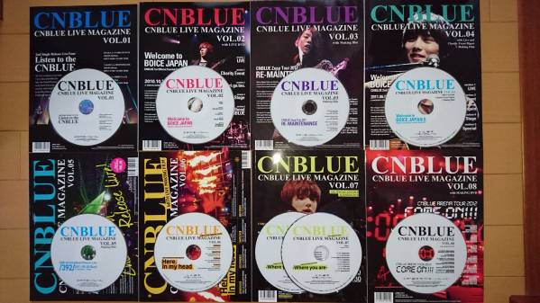 CNBLUE LIVE MAGAZINE 8冊セット CNBLUE LIVE MAGAZINE 8冊セット CD CNBLUE LIVE MAGAZINE 8冊セット