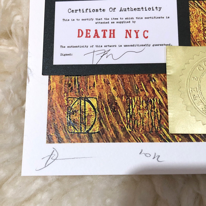 売約済正規品DEATH NYC  世界限定100枚　チャーリーブラウン 現代アート 世界限定100枚 2022年 新作正規品 DEATH NYC スヌーピー