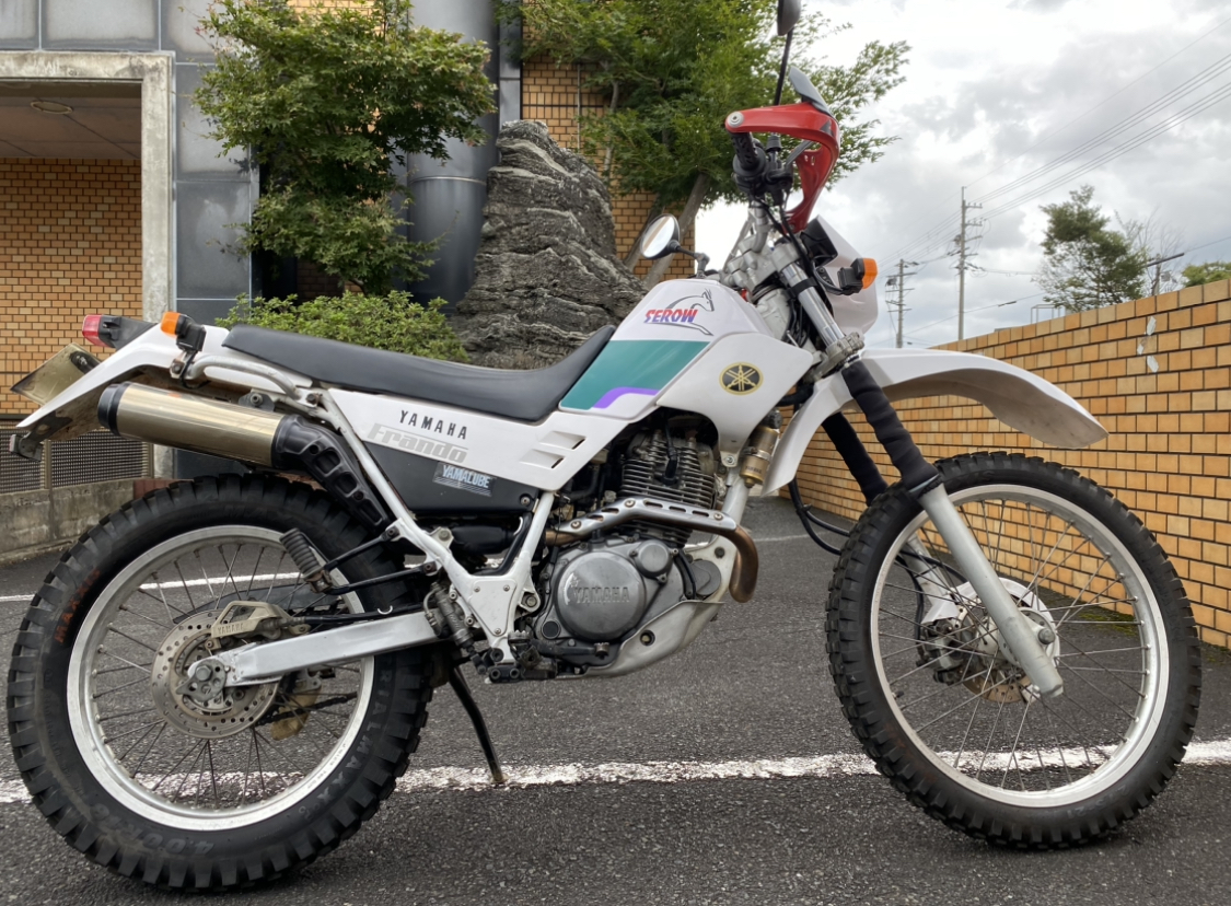 セロー225 ヤマハ 2026年最新Yahoo!オークション -セロー225 京都府のバイク一覧｜新車・中古バイクなら セロー２２５ＷＥ YAMAHA バイク選び | 最終型５ＭＰ４ 車体(自動車、オートバイ ＲＡＬＬＹリアキャリア装備 OZ NAGmotors – 社外サイレンサー