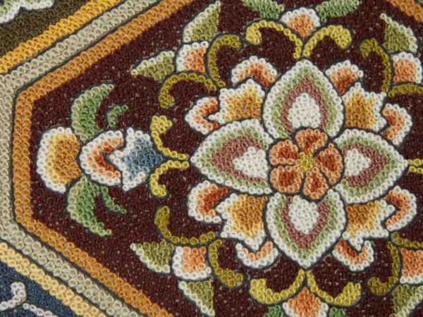 最高級袋帯「蘇州汕頭相良刺繍 正絹 名古屋帯 中国汕頭蘇州総手刺繍 最高級袋帯「蘇州汕頭相良刺繍 正絹 名古屋帯 中国汕頭蘇州総手刺繍