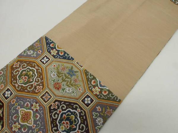 最高級袋帯「蘇州汕頭相良刺繍 正絹 名古屋帯 中国汕頭蘇州総手刺繍 最高級袋帯「蘇州汕頭相良刺繍 正絹 名古屋帯 中国汕頭蘇州総手刺繍