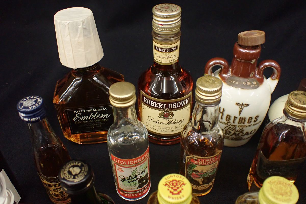 ◇古酒02 ミニボトルまとめて ウイスキー ブランデー 他◇/消費税0円