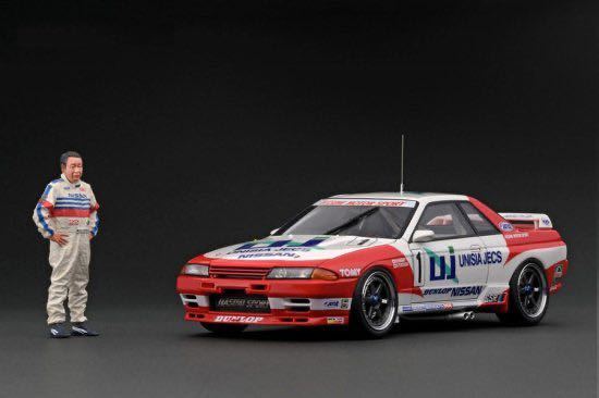 ☆WEB限定 長谷見昌弘フィギュア付☆ IG2778 1/18 UNISIA JECS SKYLINE 