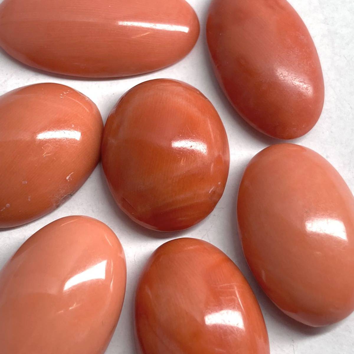 えだ珊瑚　本珊瑚 □天然本珊瑚7点おまとめ20g□100ct ルース 朱 裸石 宝石