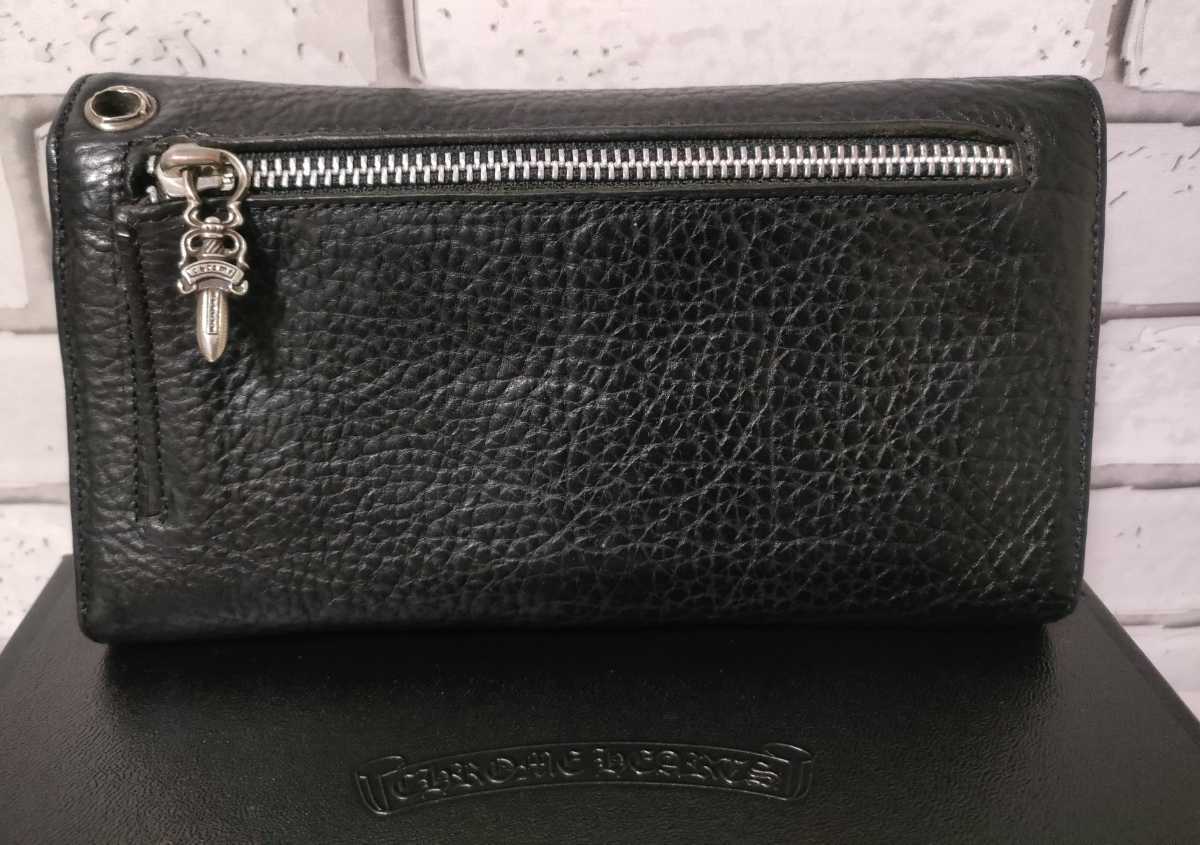美品 クロムハーツ CHROME HEARTS WAVE ウェーブ ウォレット 財布 国内 