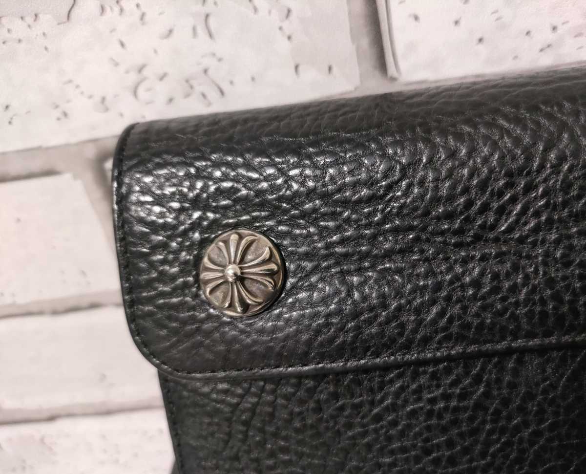 美品 クロムハーツ CHROME HEARTS WAVE ウェーブ ウォレット 財布 国内 