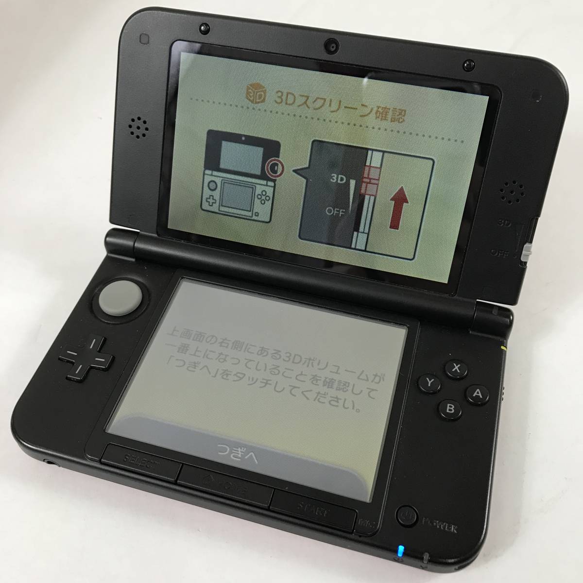 ニンテンドー3ds 7398)【1円スタート＆ゲーム機本体】3DS LL/Nintendo/任天堂/画面割れ