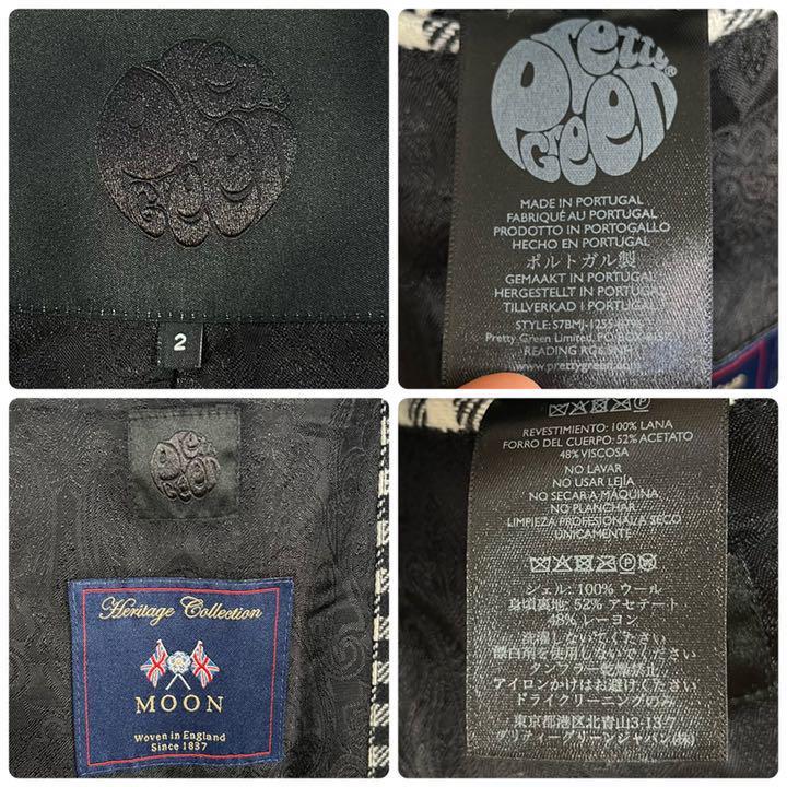 【美品】pretty green ジャケット　ブルゾン　チェック柄　ツイード生地 Pretty Green メンズ BURBERRY'S ブルゾンジャケット チェック柄ブルゾン(95~150cm)