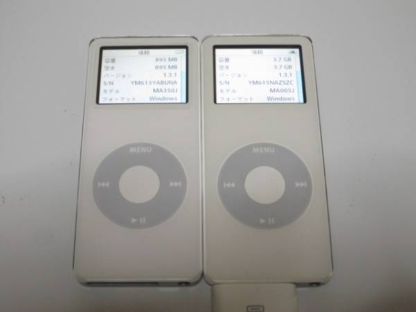 Apple iPod nano A1137 第1世代 4GB/1GB◆2台セット