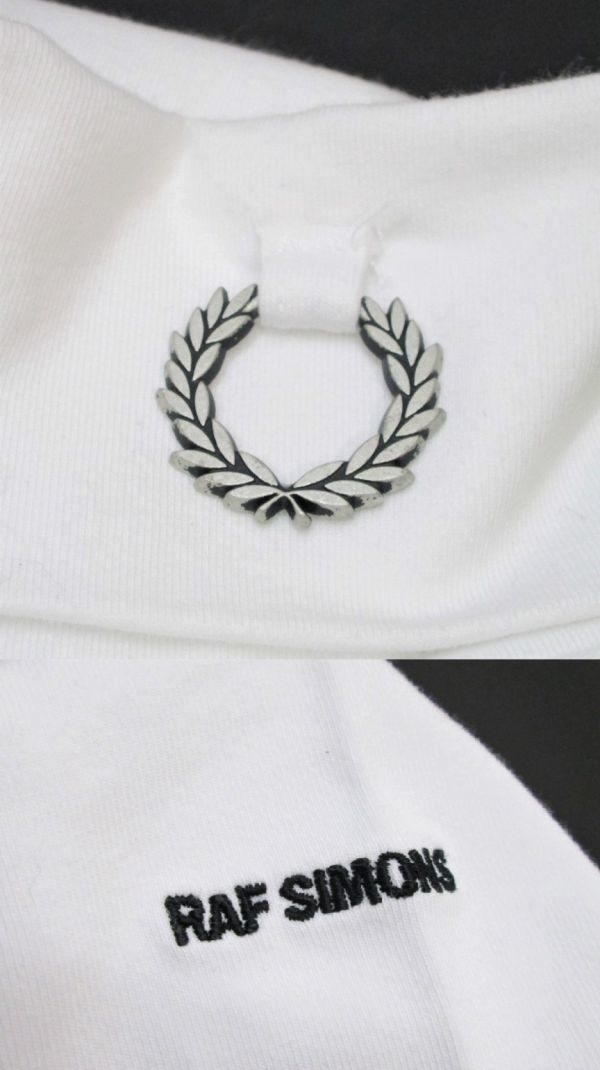 22SS RAF SIMONS×FRED PERRY Laurel Wreath Detail Roll Neck Top 