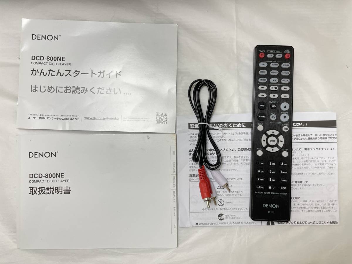 西μ2東京直接大歓迎！ DENON DCD-800NE 2020年製 CDプレーヤー Advanced AL32 Processing Plus DENON DCD-800NE Denon CD Stereoindex &frasl; 「800NE