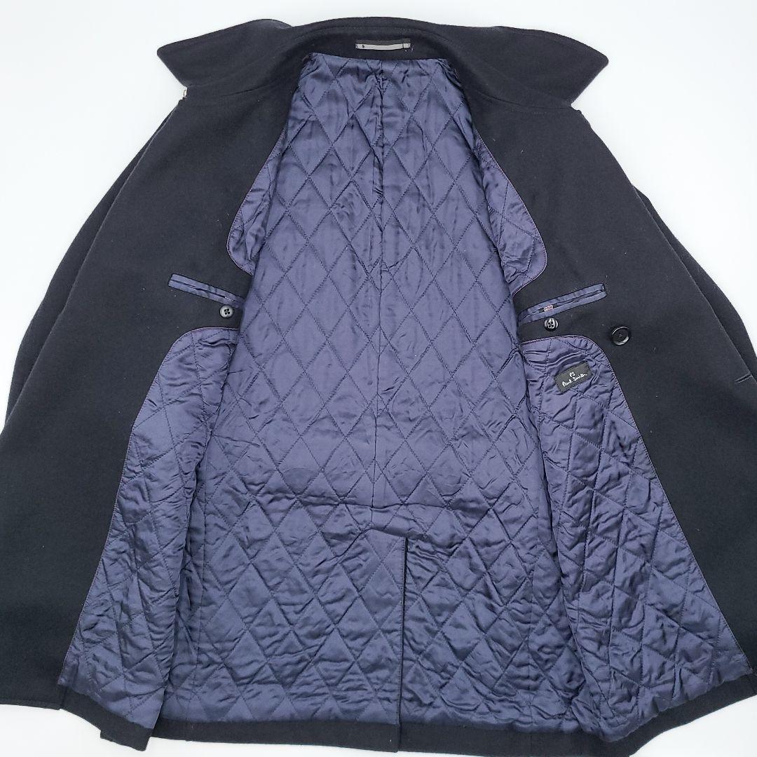 極上カシミヤ素材!ポールスミス PS Paul Smith ナポレオンコート L