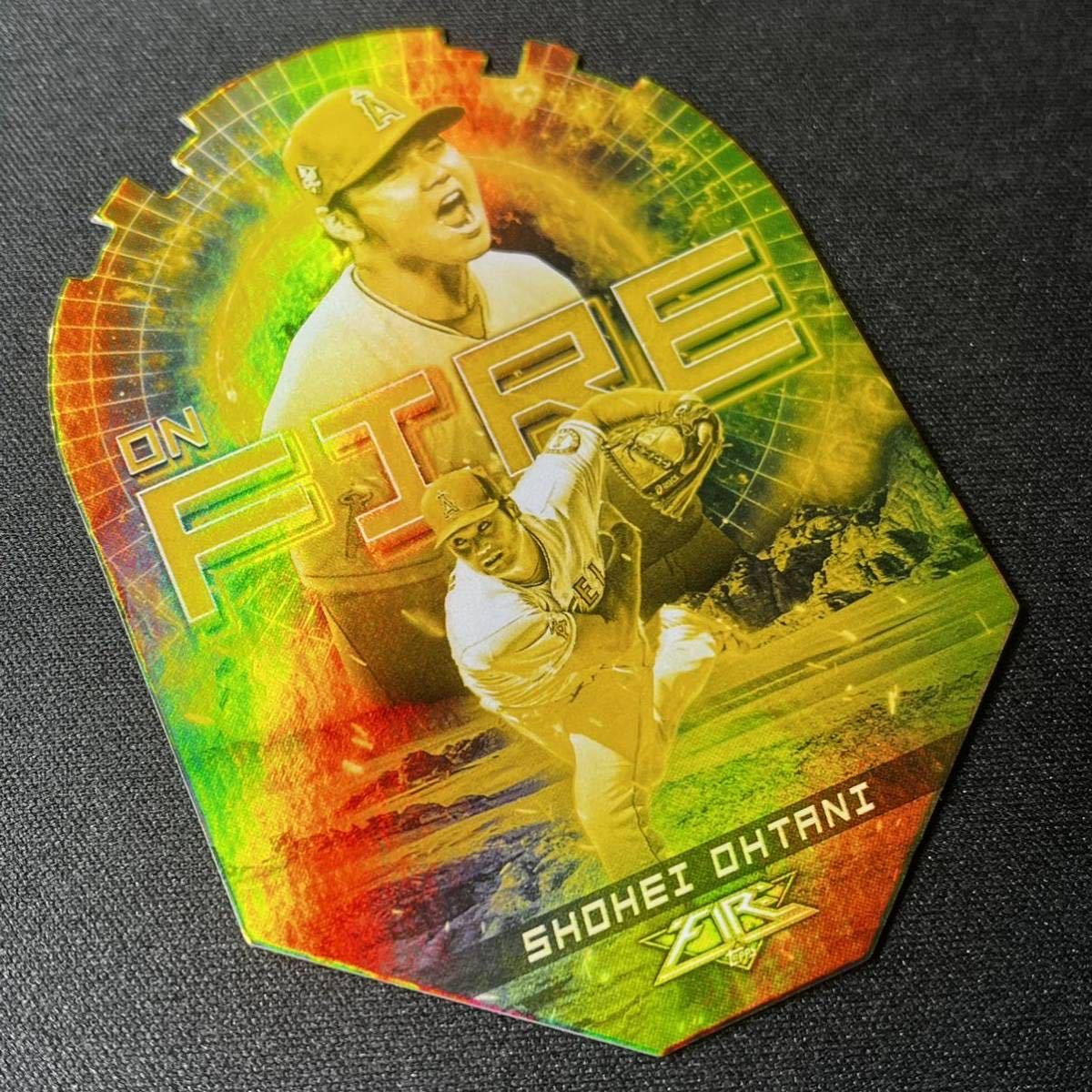 最新 2022 Topps Fire 大谷翔平 No.EF-1 ダイカット インサートカード 