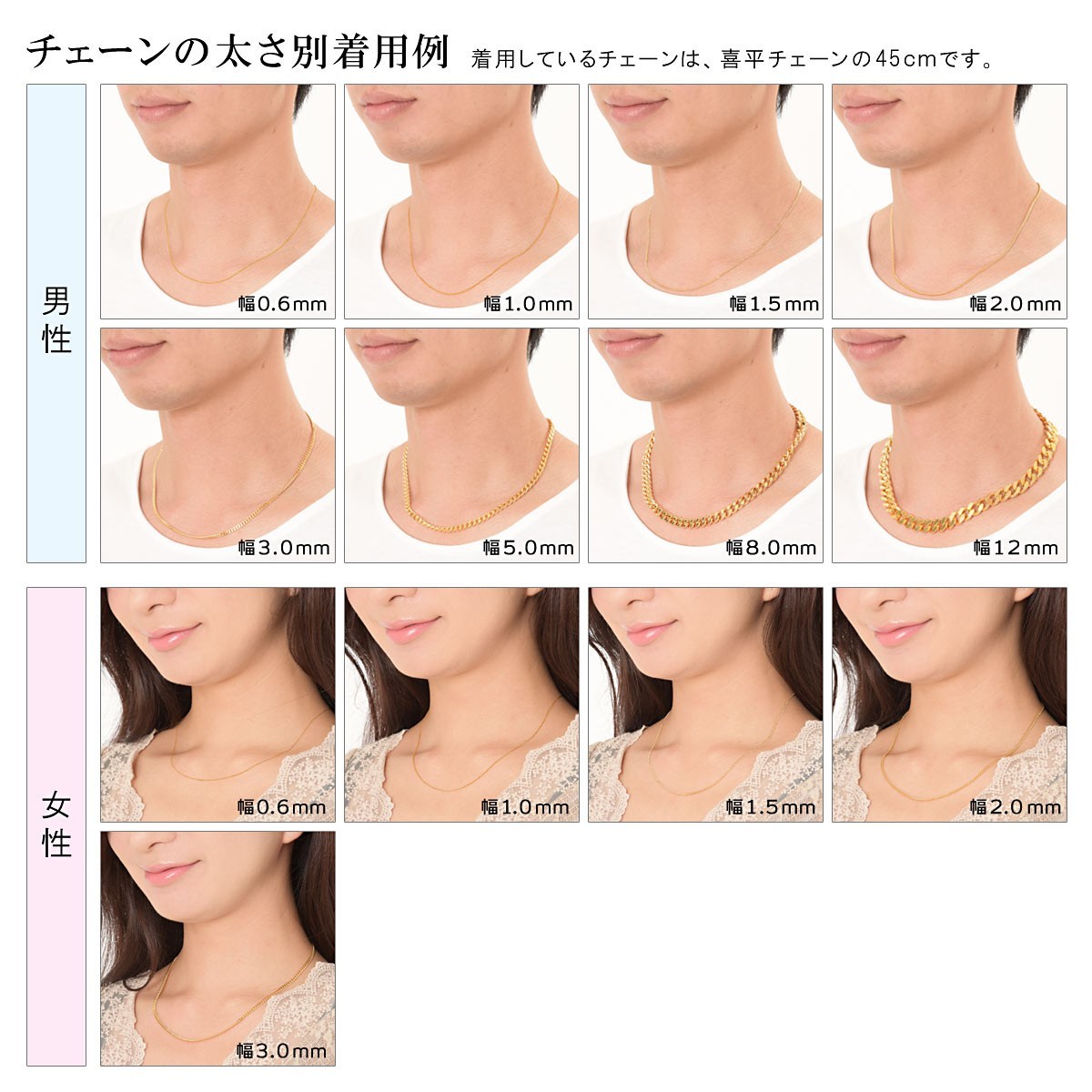 18金 ゴールドチェーン ネックレス 喜平 軽量 約1.6mm 1.6g 40cm GSTV 