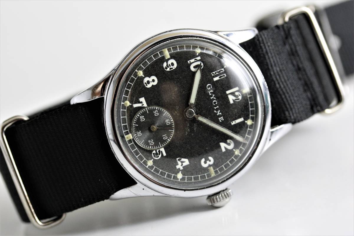 中古】スイス GLYCINE グリシン 手巻き腕時計 グライシン GLYCINE