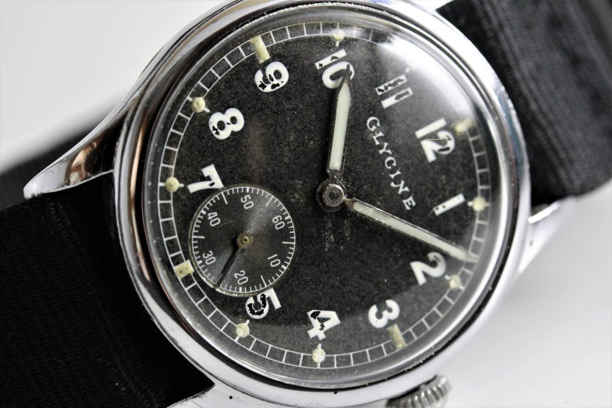 中古】スイス GLYCINE グリシン 手巻き腕時計 グライシン GLYCINE