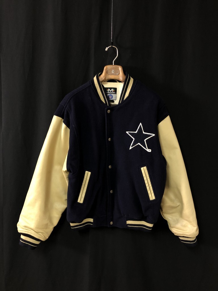 90s MIRAGE COWBOYS スタジャン 袖レザー nfl ウール(超レア 袖 90s MIRAGE COWBOYS スタジャン 袖レザー nfl ウール(超レア 袖