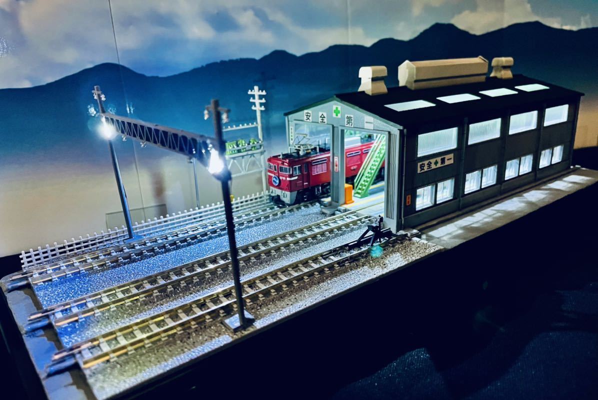 Nゲージ ジオラマ レイアウトです。☆287 鉄道模型 ジオラマ Nゲージ