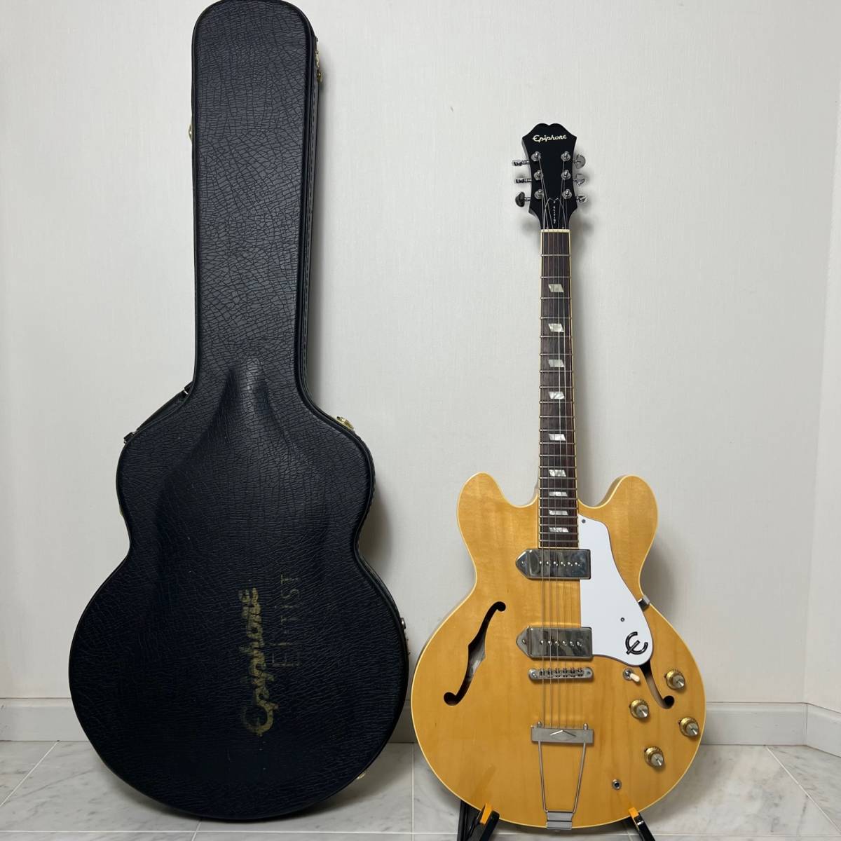 美品 日本製 Epiphone エピフォン ELITIST 1965 CASINO / NA カジノ 