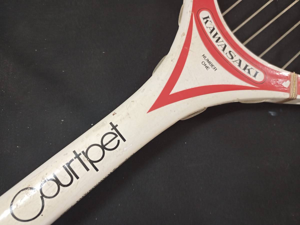 ◎レトロな逸品◎Kawasaki 木製 軟式用テニスラケット3本まとめて PRO