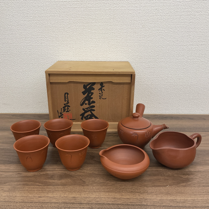 人気セール，安い H9-26 保管品 月荘 造 茶器 道具 セット 急須 お茶 湯呑 茶道具 木箱入り(茶器セット)｜売買されたオークション情報、yahooの商品情報をアーカイブ公開 - オークファン 茶器