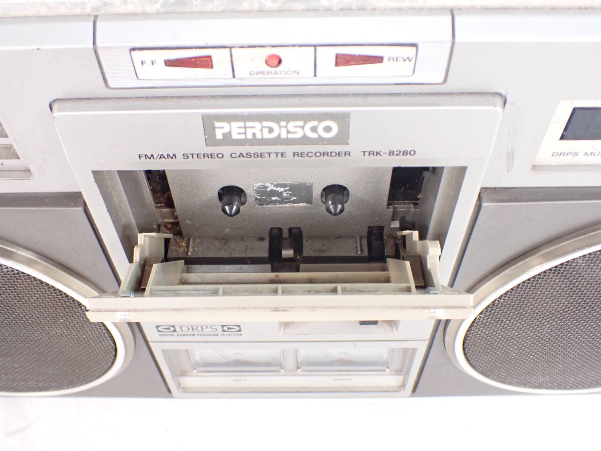 日立 TRK-8280 FM/AM ラジオカセットレコーダーく中古 日立 TRK-8280