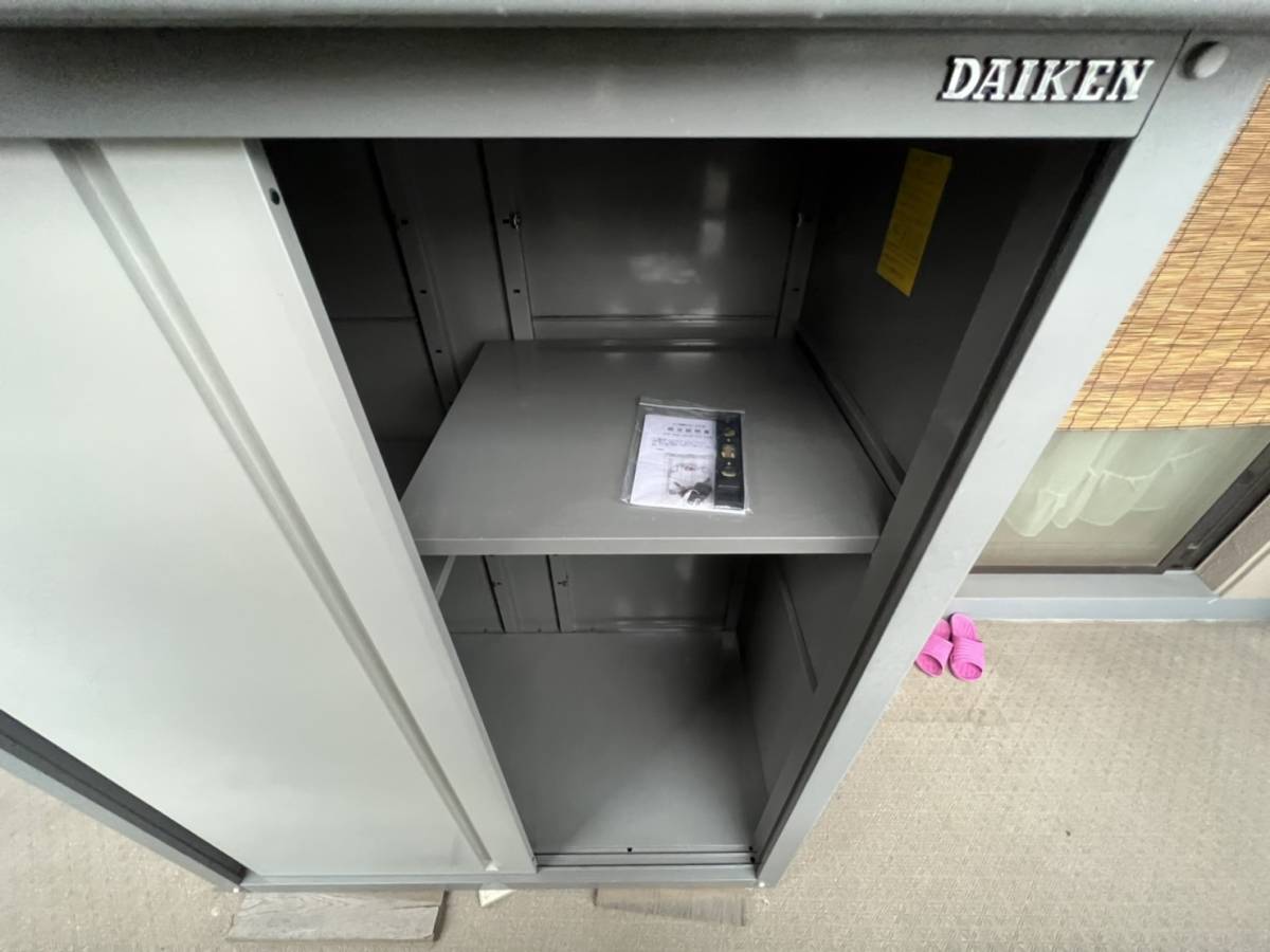 DAIKEN ダイケン 物置 H1,620×W1,320×D700mm 解体済み/鍵付き エリア 
