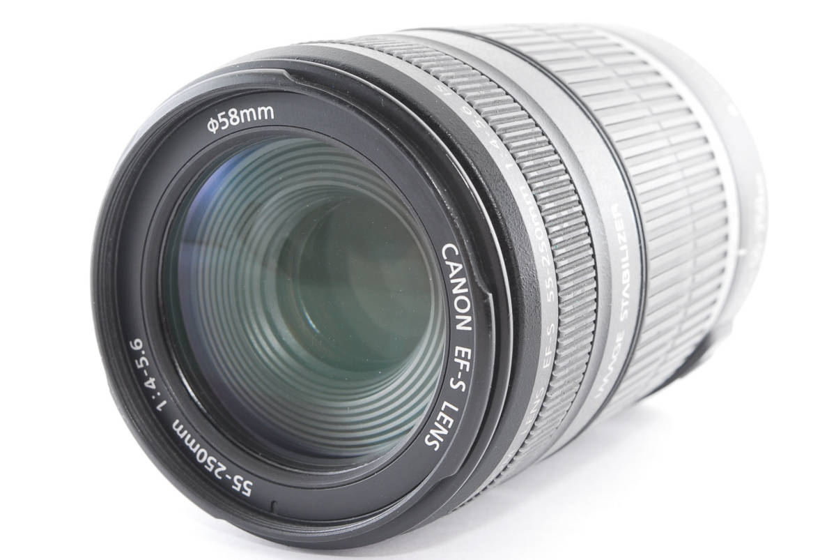 ☆実用美品☆キャノン CANON EF-S 55-250mm f4-5.6 iS ☆動作OK 