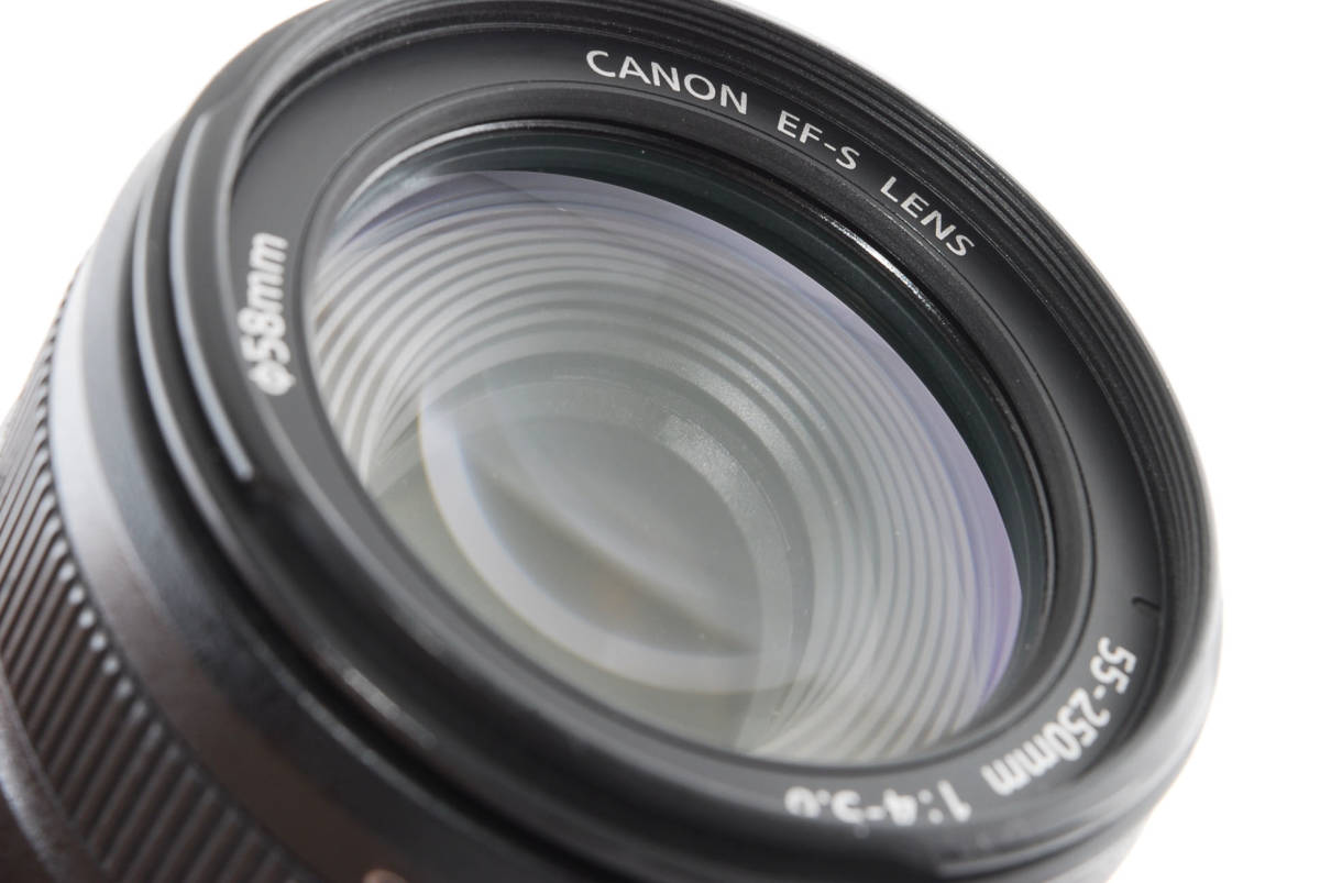 ☆実用美品☆キャノン CANON EF-S 55-250mm f4-5.6 iS ☆動作OK 