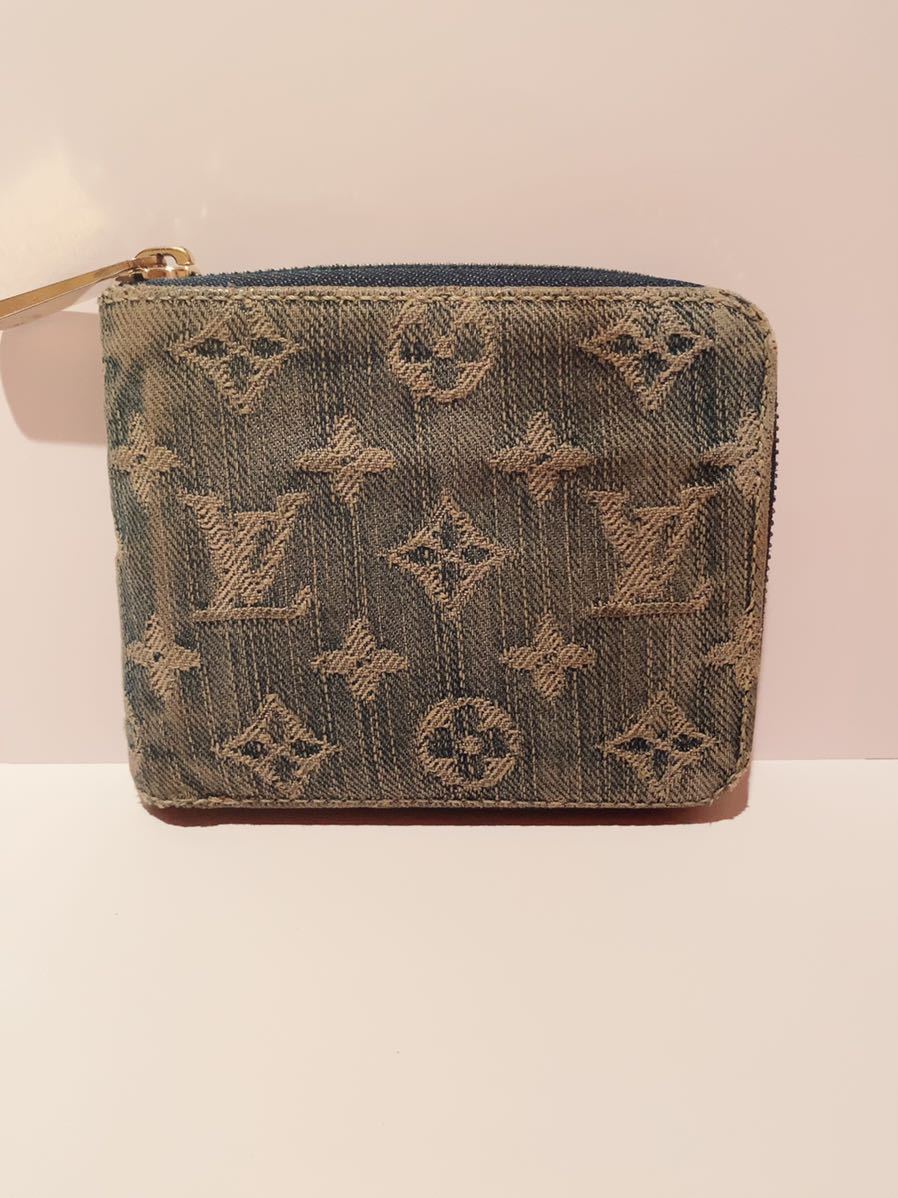 ○希少○ ルイヴィトン LOUIS VUITTON 財布 デニム ミニジッピー 