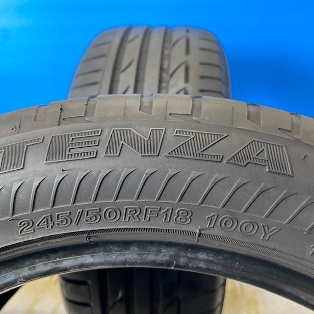 中古タイヤ　245/50R18　ブリヂストン　POTENZ　S001　ランフラット　245/50/18　2本　サマ－タイヤ　【来店交換も大歓迎】 ブリヂストン 245&frasl;50R18 S001 レグノGR-X 104W 0