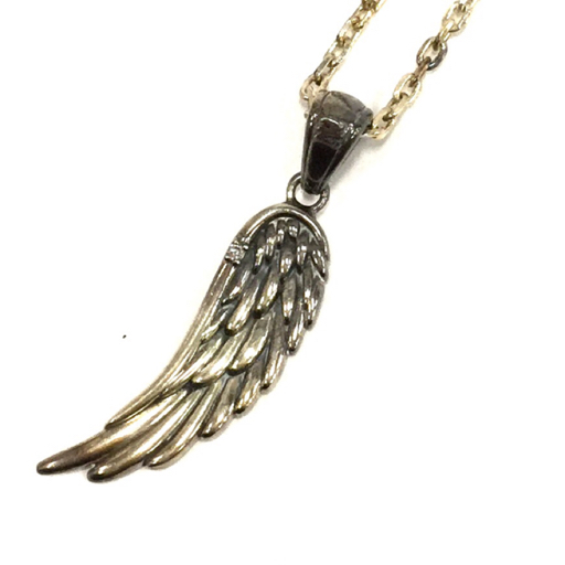 Yaz E.YAZAWA 矢沢永吉 Another wing ネックレス 1P ダイヤ 0.01ct 