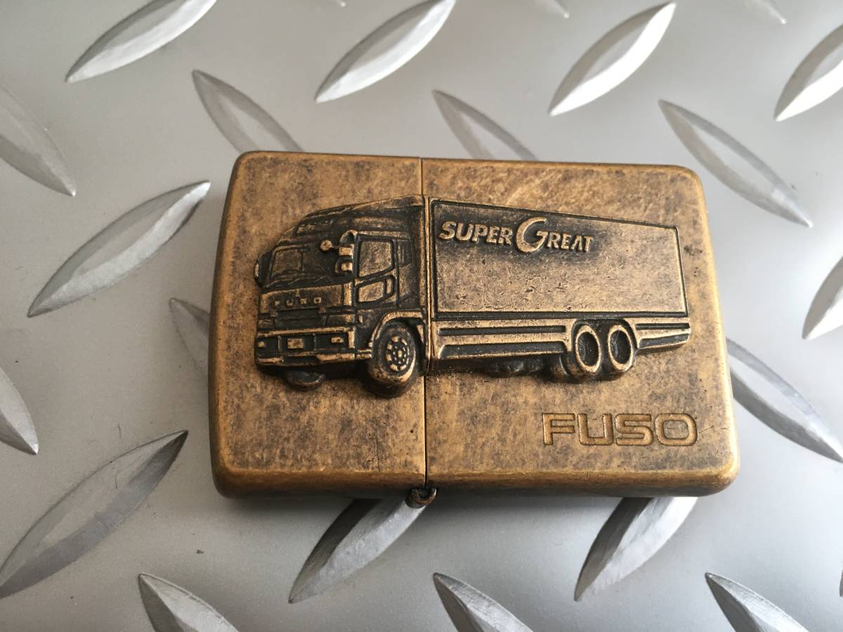 zippo 1995年製 三菱 FUSO 【立体トラック メタル貼り】非売品