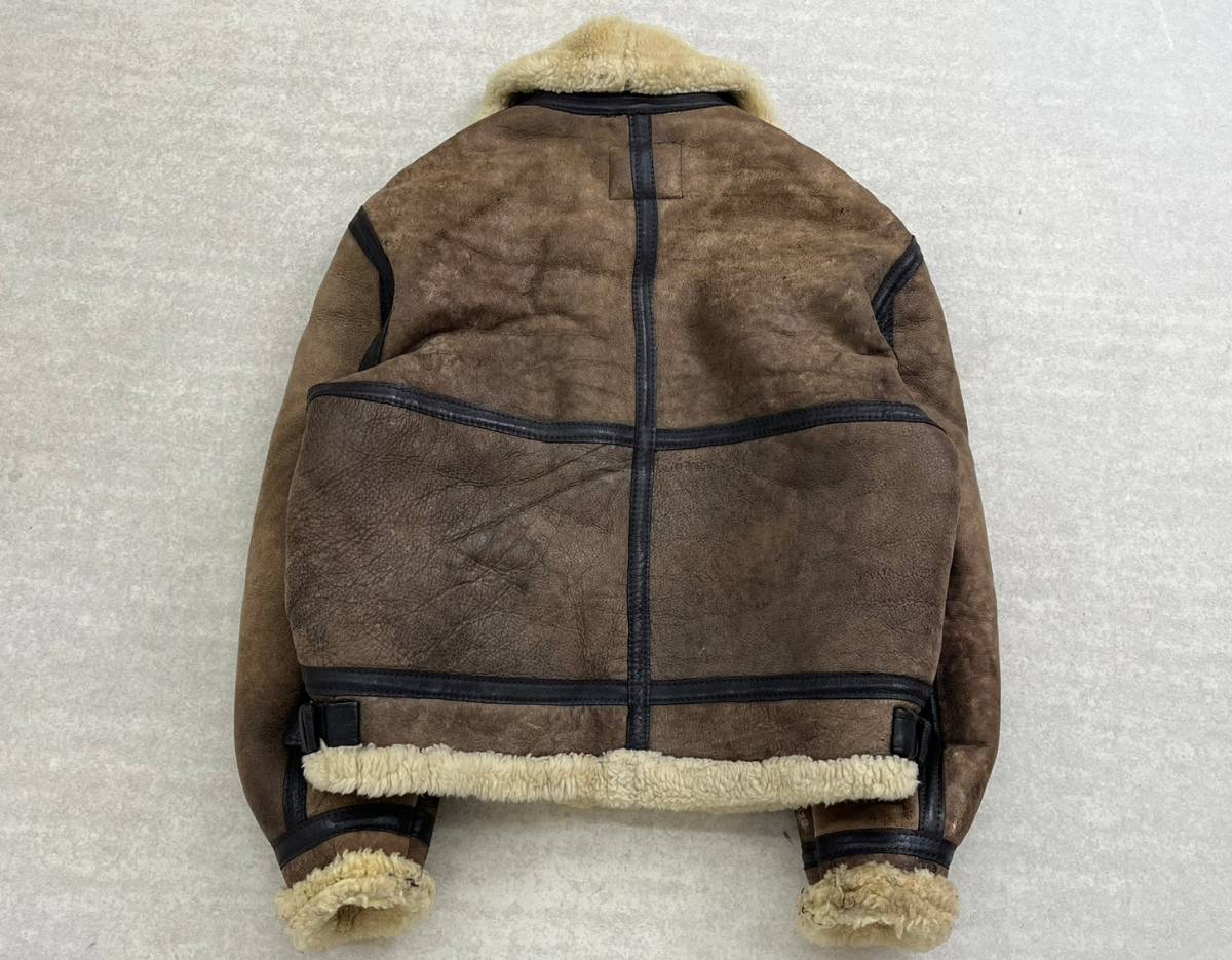 Wc219 USA製 Schott ショット TYPE B-3 羊革 ムートン フライト 