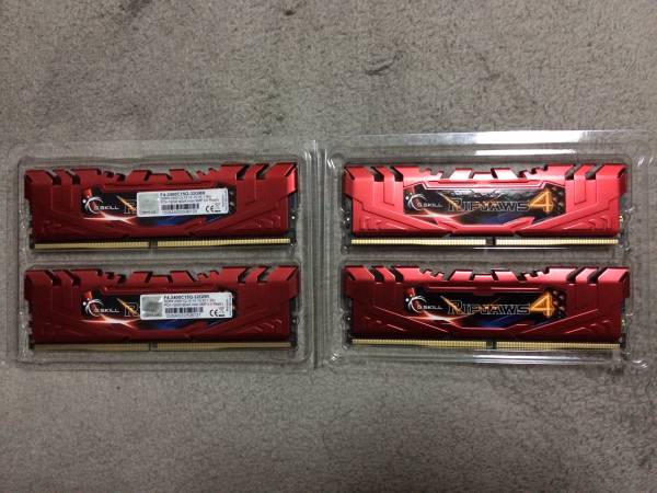 G.Skill DDR4-2400 PC4-19200 8GB×4枚 計32GB_2