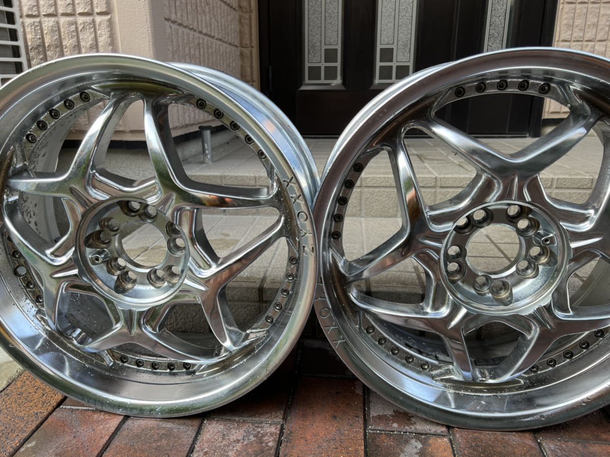ZYOXX 18インチ 5穴 7.5j PCD100 ？ PCD114.3 ？マルチ スポコン JDM 
