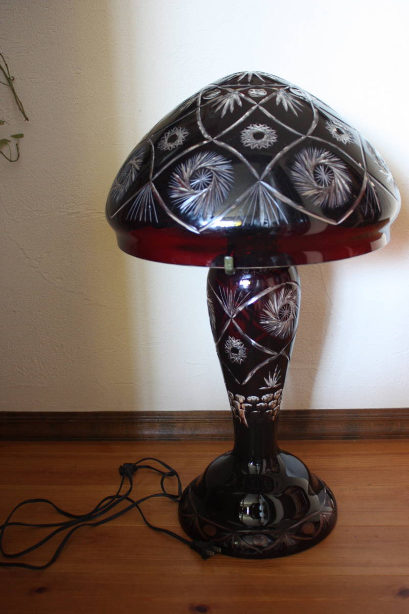 匿名配送】ドレスデンクリスタル 切子スタンドランプ フロアランプ